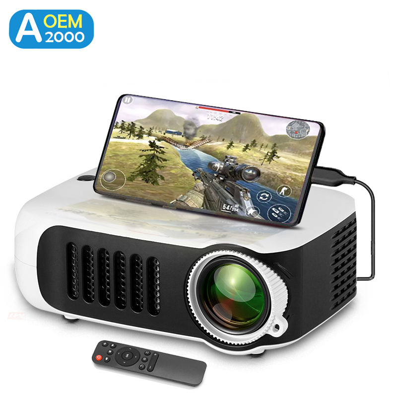 Home Cinema Entertainment - Mini proyector A2000 portátil para cine