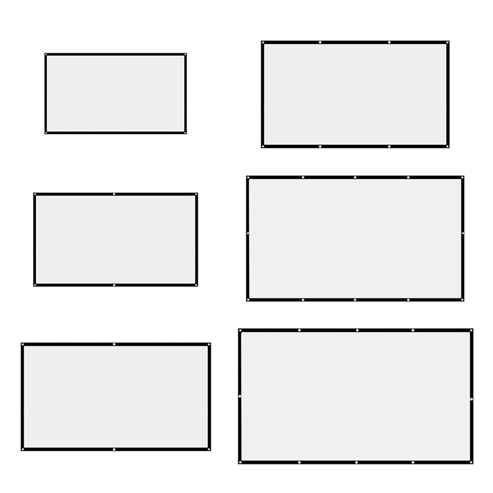 Home Cinema Projector Screen - Juego de Cortinas para Proyector Portátil