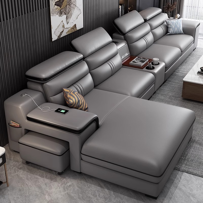 Home Cinema Room Design - Sofás italianos de lujo para apartamento