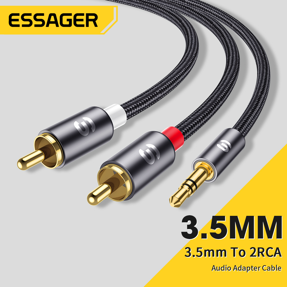 Home Cinema App - Essager Cable de Audio RCA estéreo