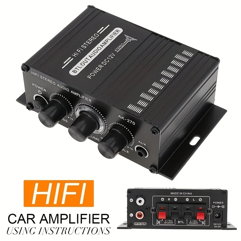 Home Cinema App - Mini Amplificador de Potencia AK-270 de