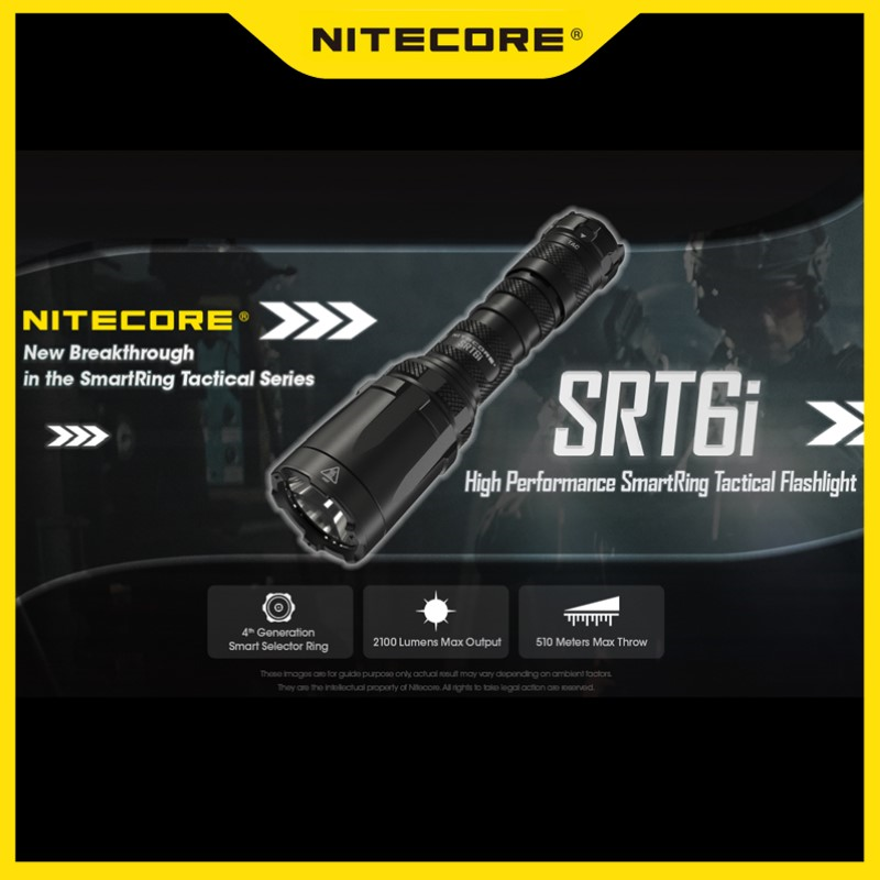 Home Cinema Imax - NITECORE SRT6i Linterna táctica recargable para