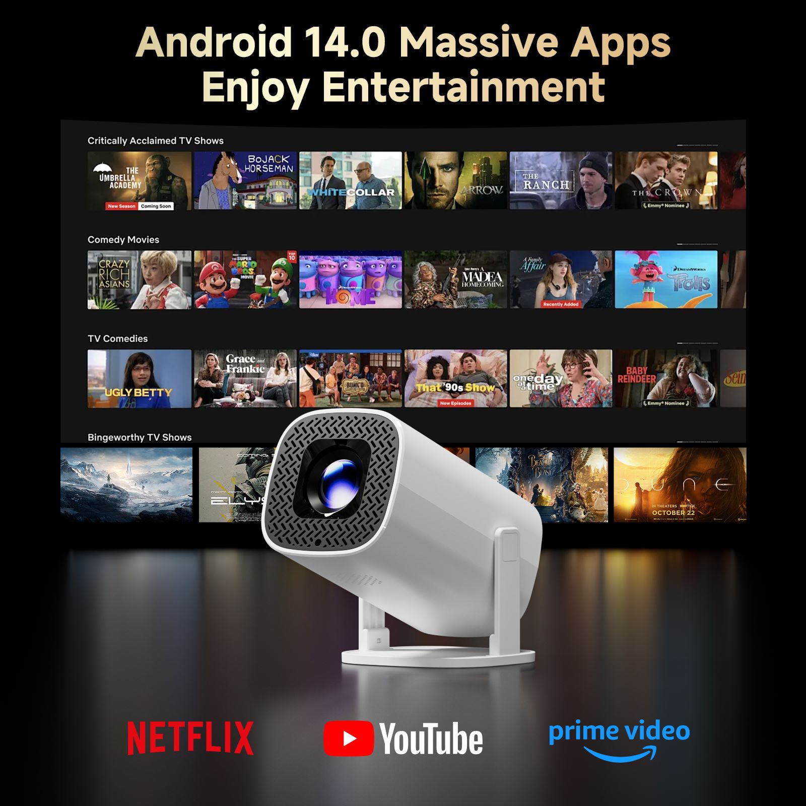 HONGTOP P30PRO Mini proyector  - Home Cinema Entertainment reseña y precio