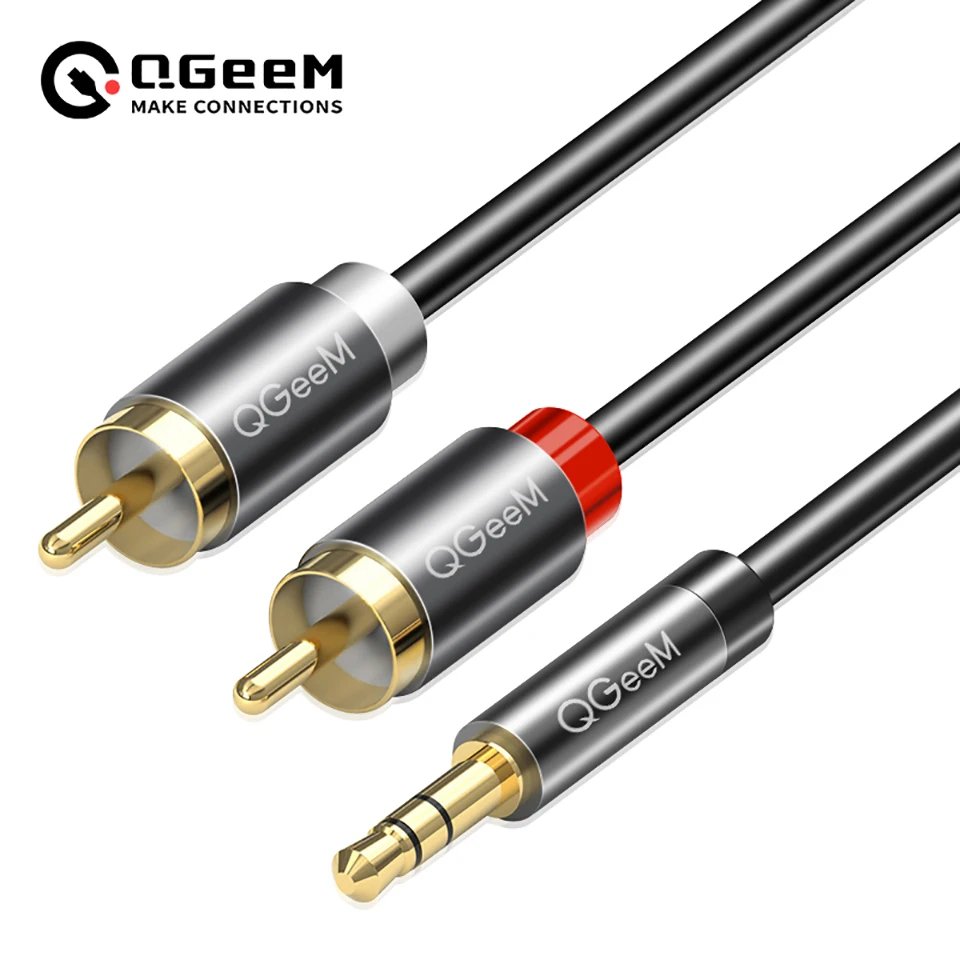 Cable RCA QGeeM 2RCA a 3.5mm,  - Home Cinema App reseña y precio