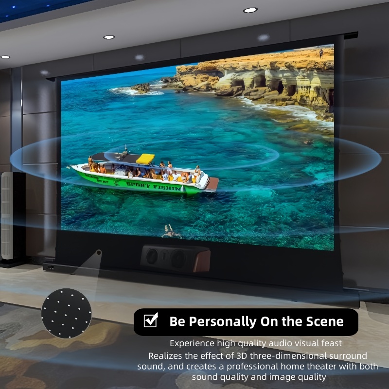 100 ''120'' 150 ''8K pantalla  - Home Cinema Projector Screen reseña y precio