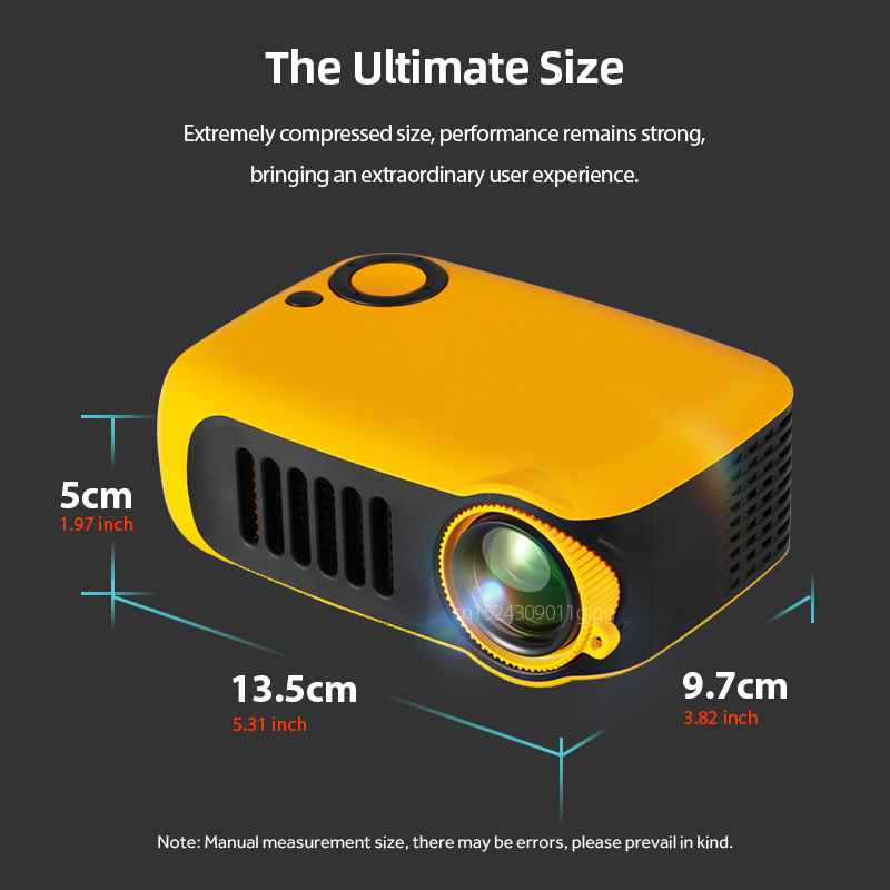 Mini proyector A2000 portátil  - Home Cinema Entertainment reseña y precio