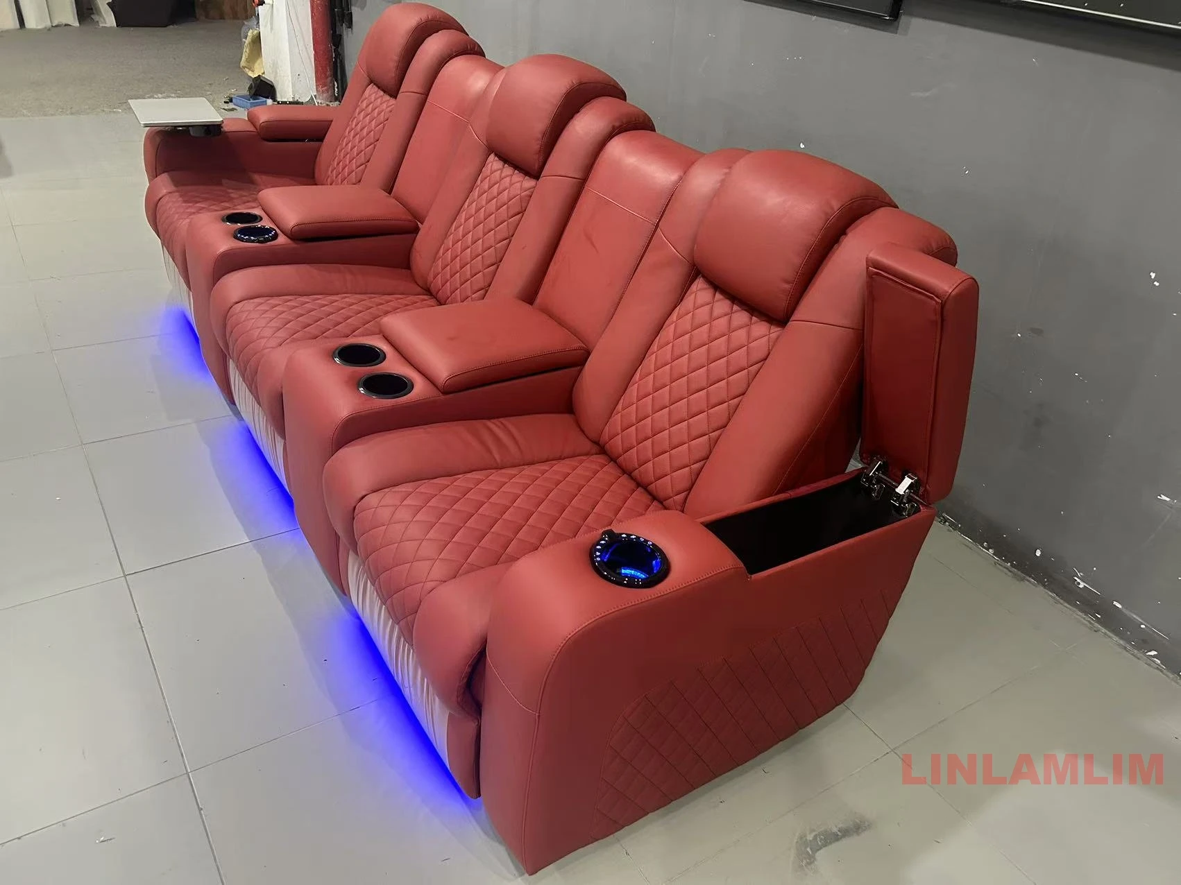 Linlamlim Sofá reclinable de l - Home Cinema Luxury reseña y precio