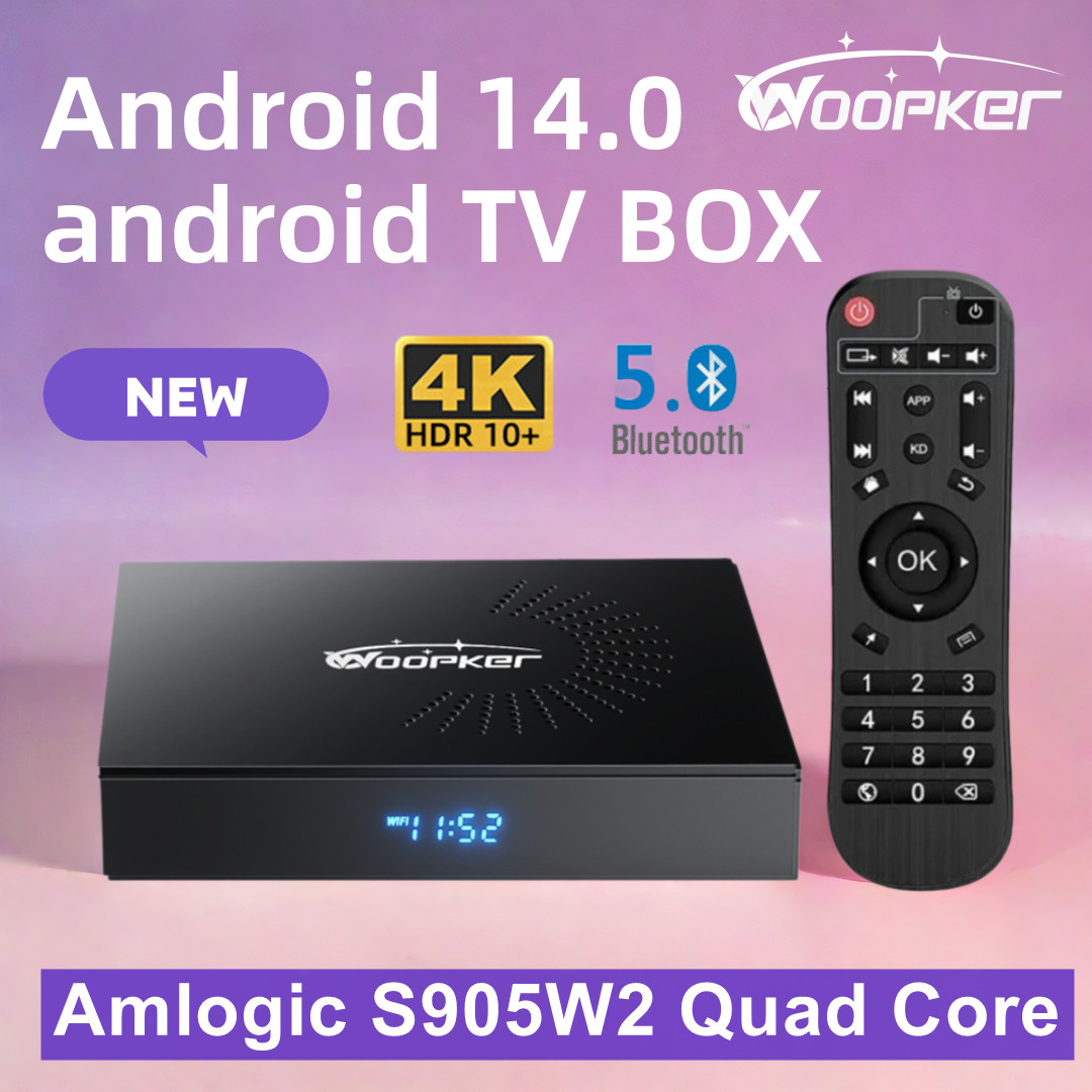 Woopker KW2 Android 14 TV Box  - Home Cinema Google reseña y precio