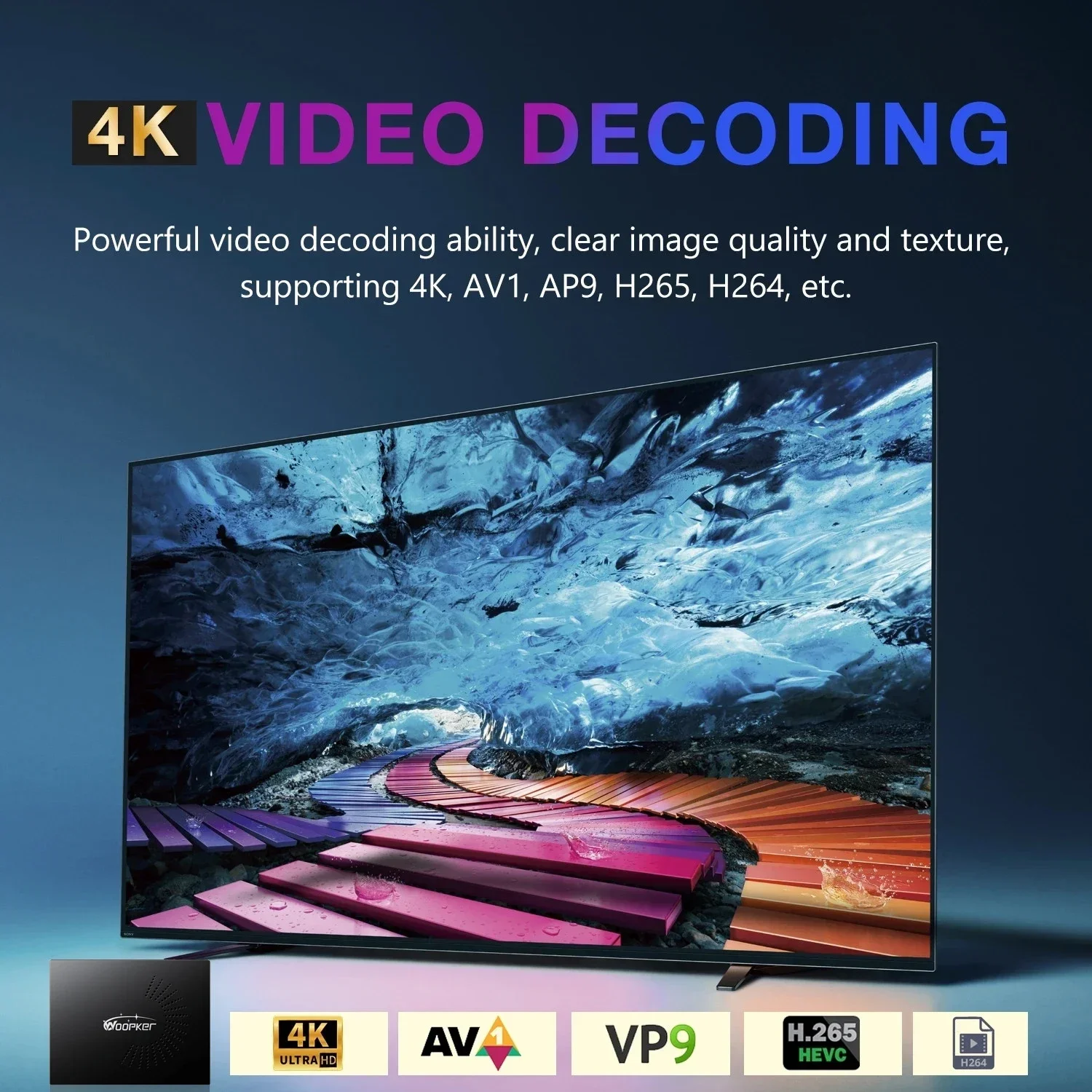 Woopker KW2 Android 14 TV Box  - Home Cinema Google reseña y precio