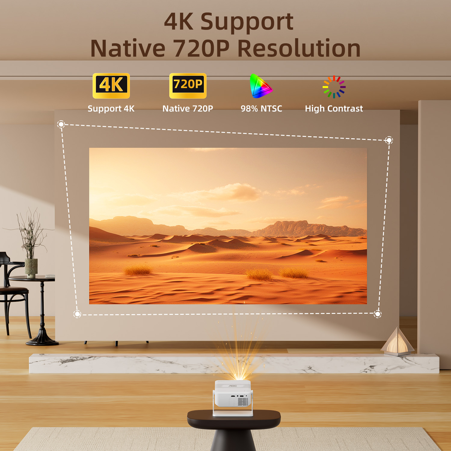 Proyector Portátil AOC HA109-P - Home Cinema Entertainment reseña y precio