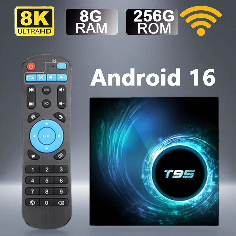 Smart TV Box T95 Android 16 Al - Home Cinema Google reseña y precio