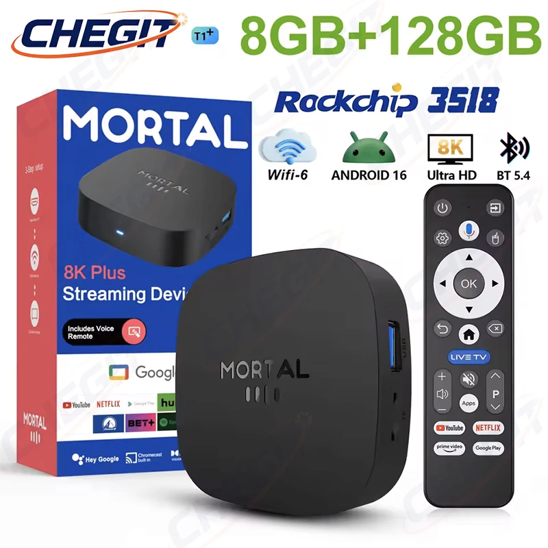 Nuevo TV Box T1+ 8K HD 2026, A - Home Cinema App reseña y precio