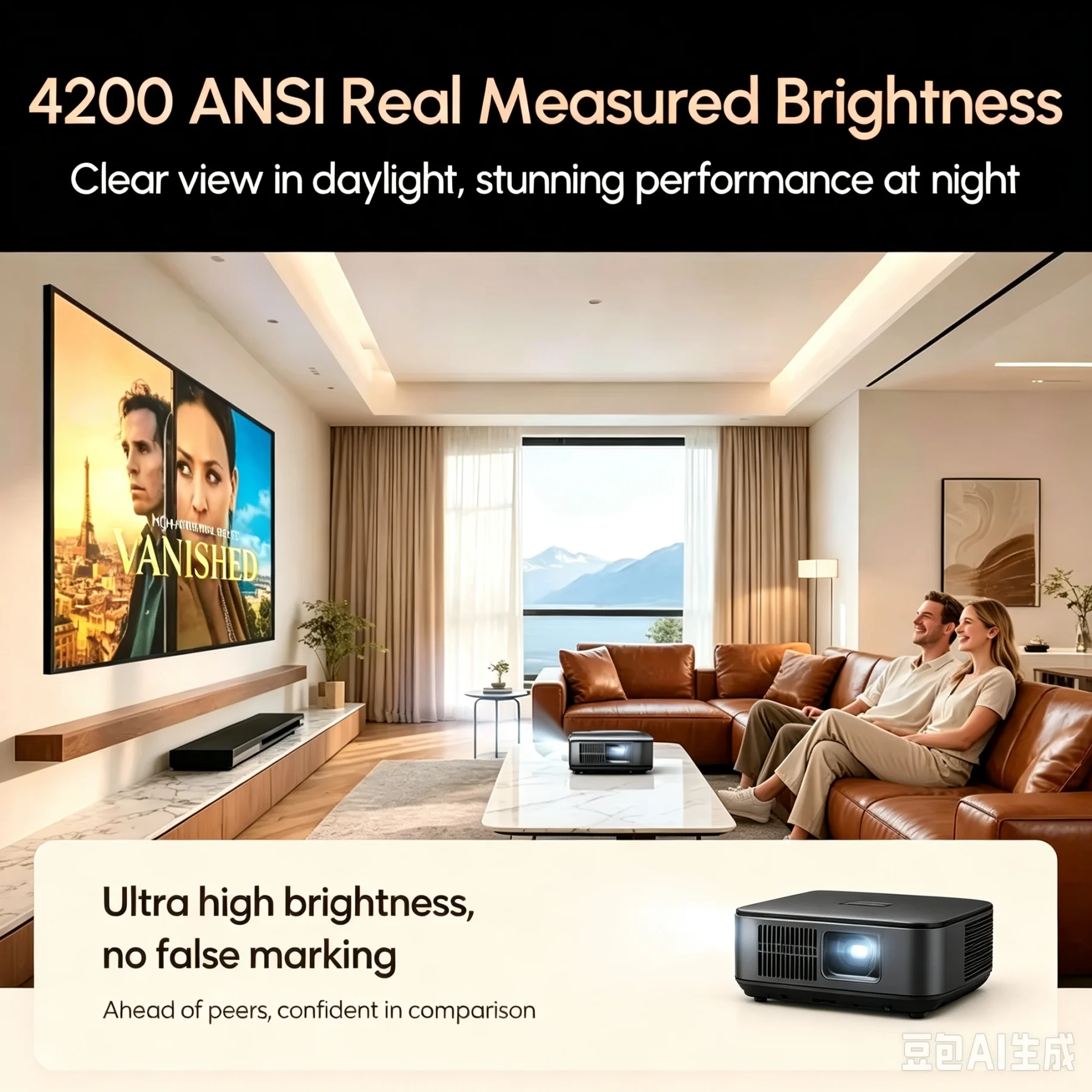 Proyector Oficial Google TV 4K - Home Cinema Entertainment reseña y precio