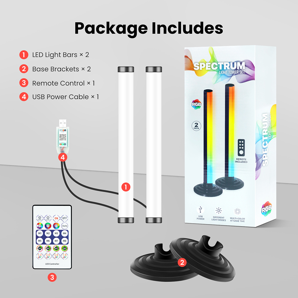 Lámpara de pie de esquina LED  - Home Cinema App reseña y precio