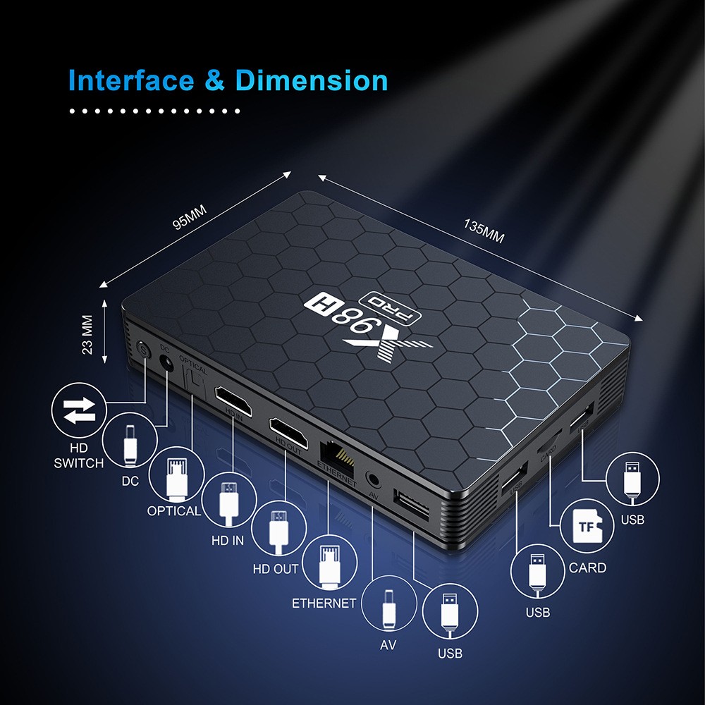 X98H Pro Smart TV Box 6K 2,4 y - Home Cinema Google reseña y precio