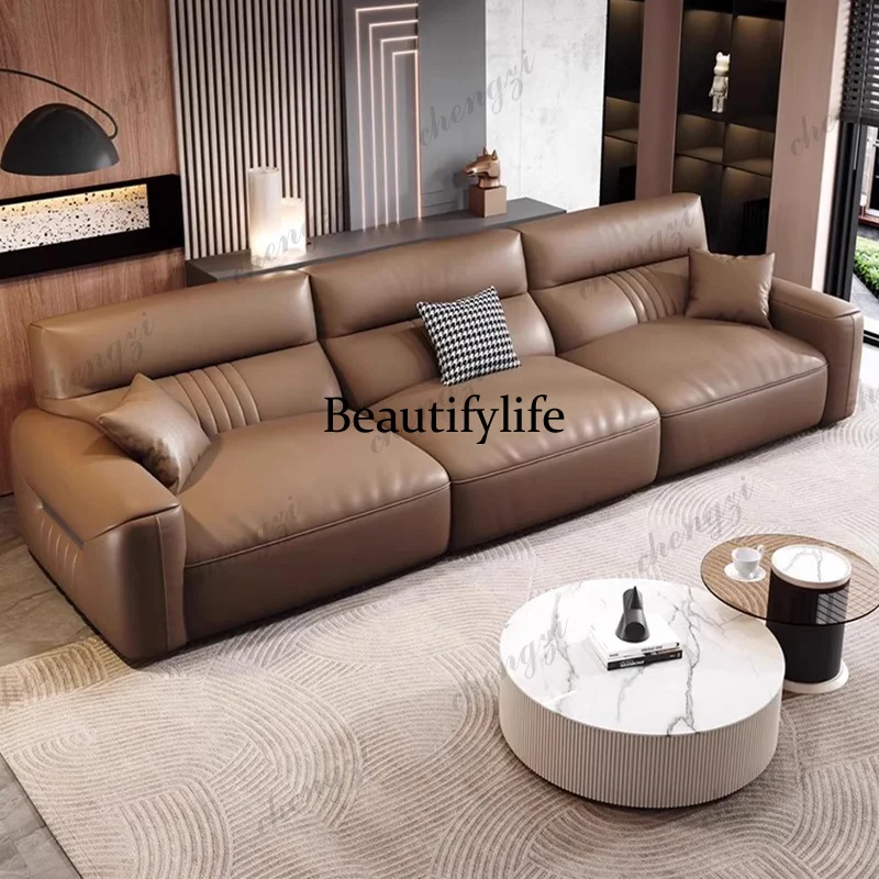 03 A68 Sofá de Cuero Genuino p - Home Cinema Room Design reseña y precio