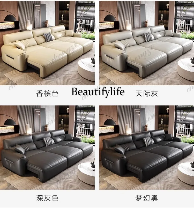 03 A68 Sofá de Cuero Genuino p - Home Cinema Room Design reseña y precio