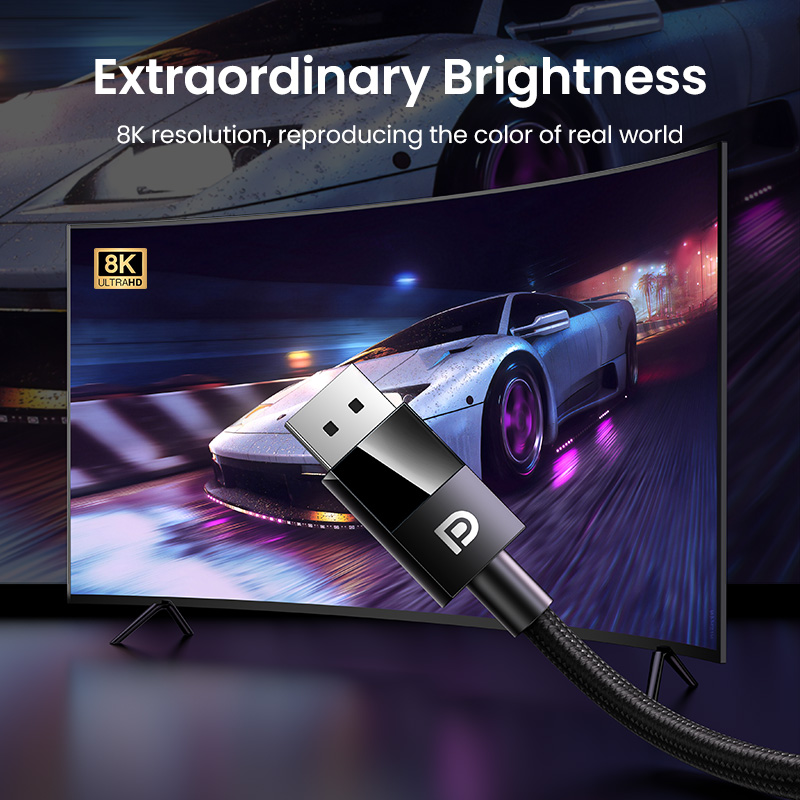 UGREEN-Cable DisplayPort 8K pa - Home Cinema Projector Xiaomi reseña y precio