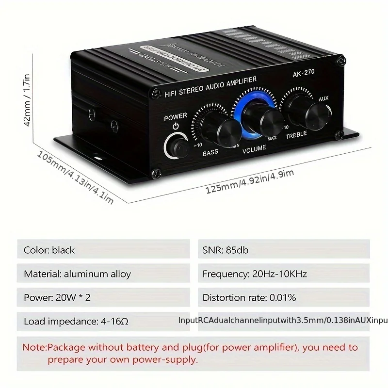 Mini Amplificador de Potencia  - Home Cinema App reseña y precio