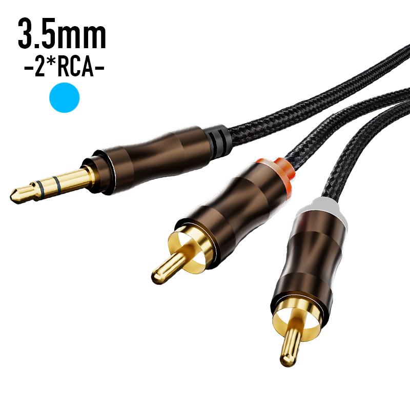 Cable de audio auxiliar RCA a  - Home Cinema App reseña y precio