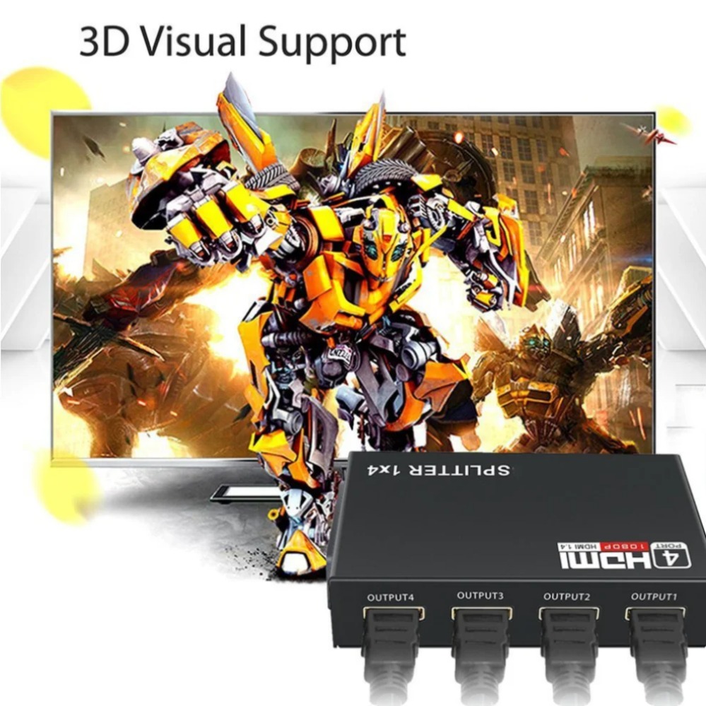 Divisor HDMI 1 en 4 salidas di - Home Cinema Projector Screen reseña y precio