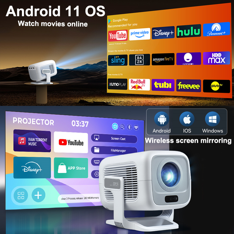 Proyector HUAWEISHI 4K Android - Home Cinema Entertainment reseña y precio